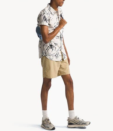 Рубашка TNF S/S Baytrail Pattern Shirt (Мужской; M; WhiteDune CoyoteField SketchPrint)